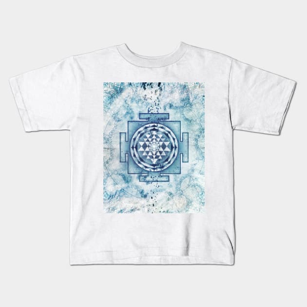 Nirvana Yantra Kids T-Shirt by MCAshe spiritual art 